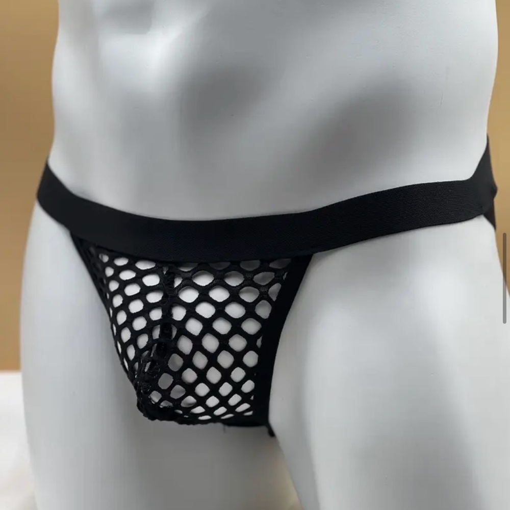 Black Mesh Jockstrap